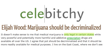 Celebitchy Elijah Wood marijuana should be decriminalized Celebitchy Elijah Wood marijuana should be decriminalized
