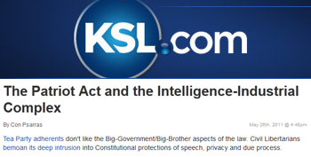 KSL The Patriot Act and the intelligence industrial complex KSL The Patriot Act and the intelligence industrial complex