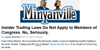 Minyanville insider trader laws do not apply to Members of Congress no seriously Minyanville insider trader laws do not apply to Members of Congress no seriously