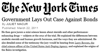 New York Times Government lays out case against Bonds New York Times Government lays out case against Bonds