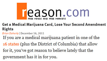 Reason Online Get a medical marijuana card lose your second amendment rights Reason Online Get a medical marijuana card lose your second amendment rights