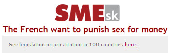SME The french want to punish sex for money SME The french want to punish sex for money
