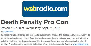 WBS Radio death penalty pro con WBS Radio death penalty pro con