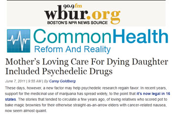WBUR Common Health mothers loving care for dying daughter included psychedelic drugs WBUR Common Health mothers loving care for dying daughter included psychedelic drugs